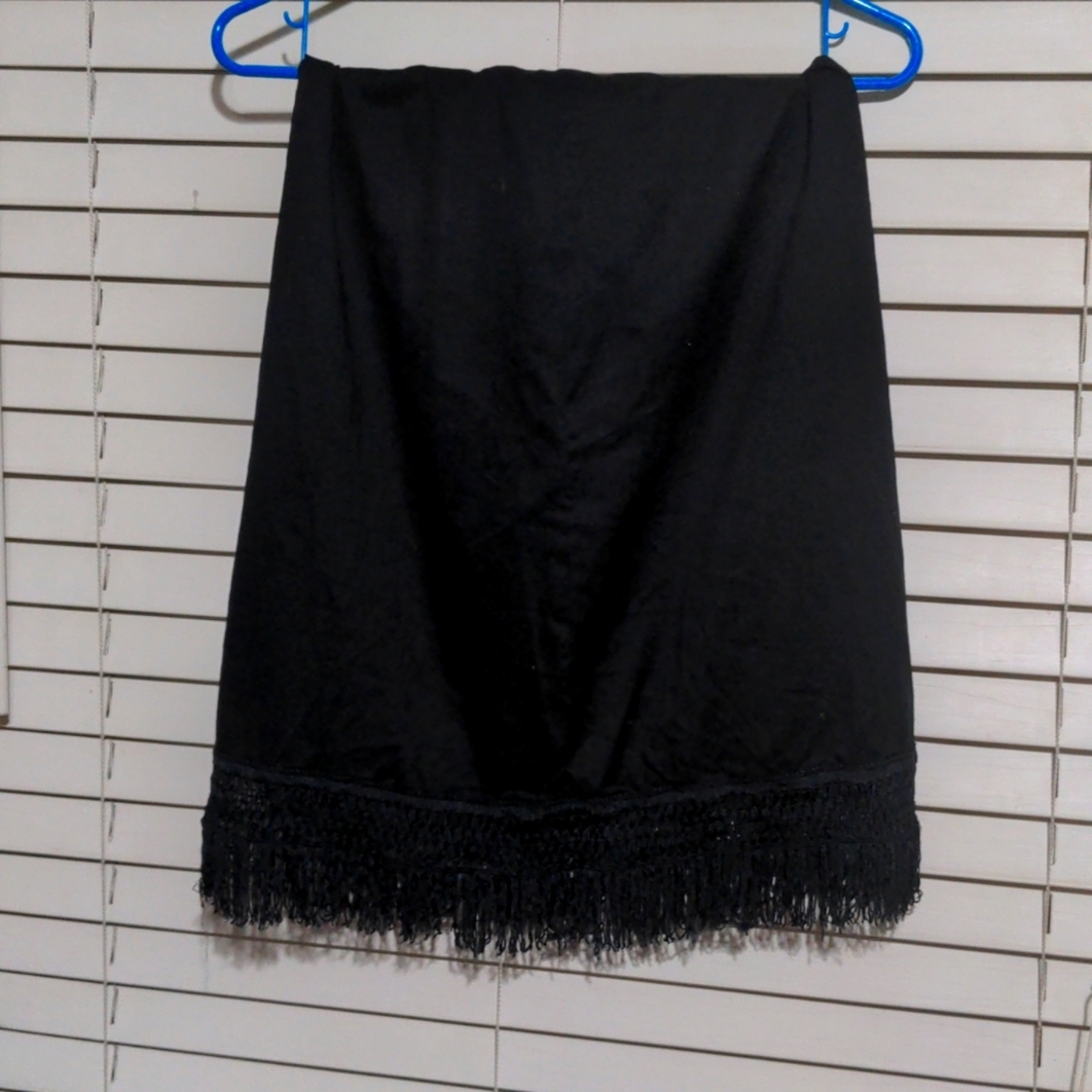 Kenneth Cole Black Skirt with tassel details